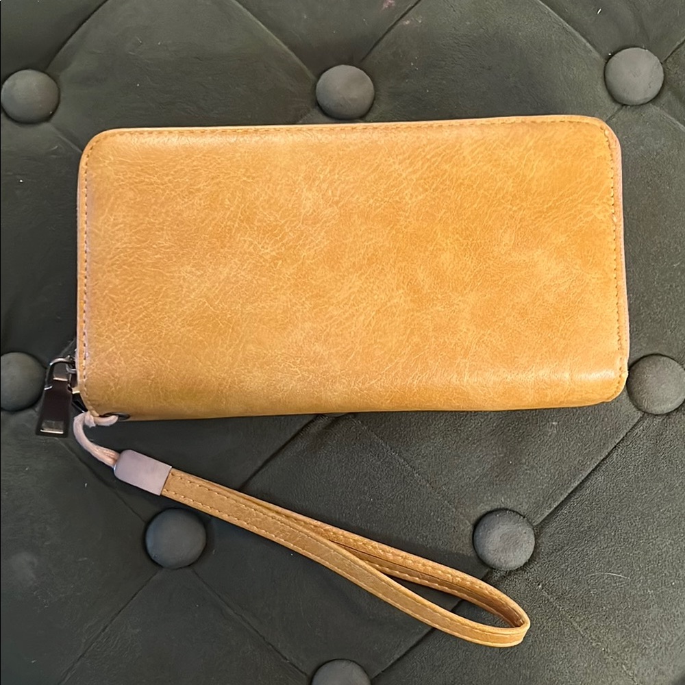 Yellow Wristlet Wallet